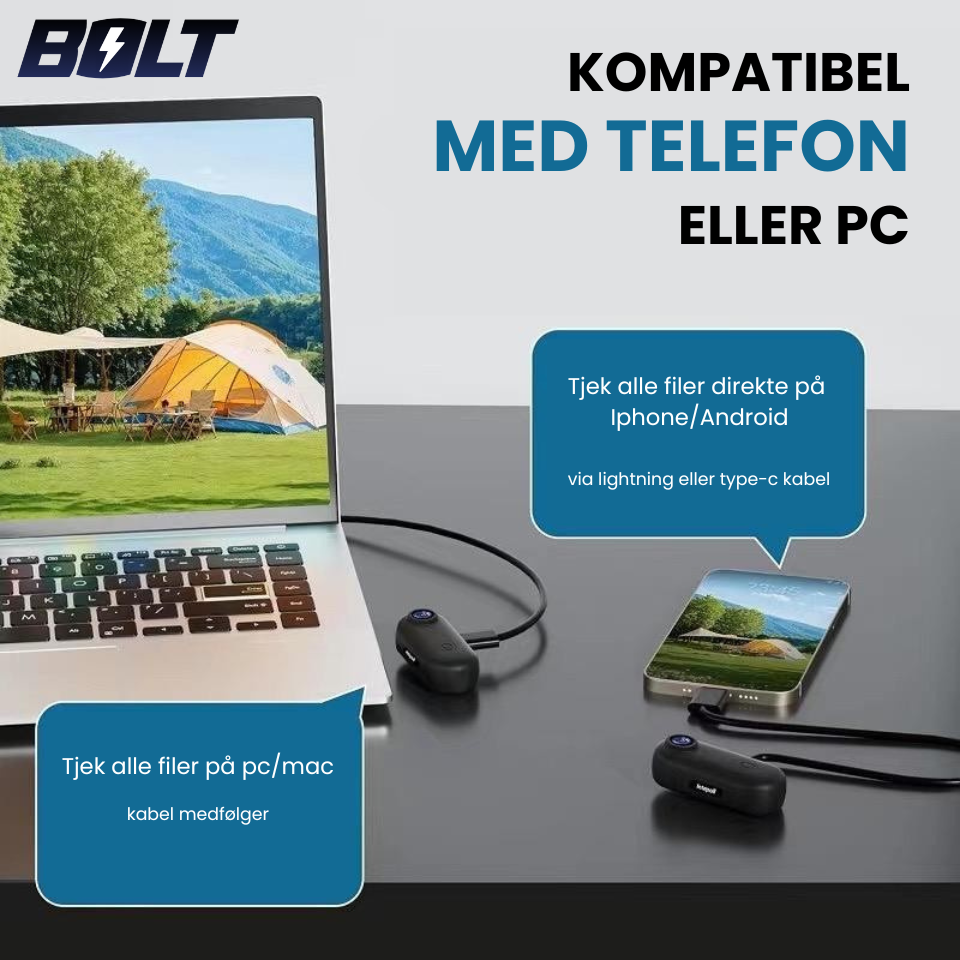 BOLT Action Kamera 4K - Udforsk Eventyret!™